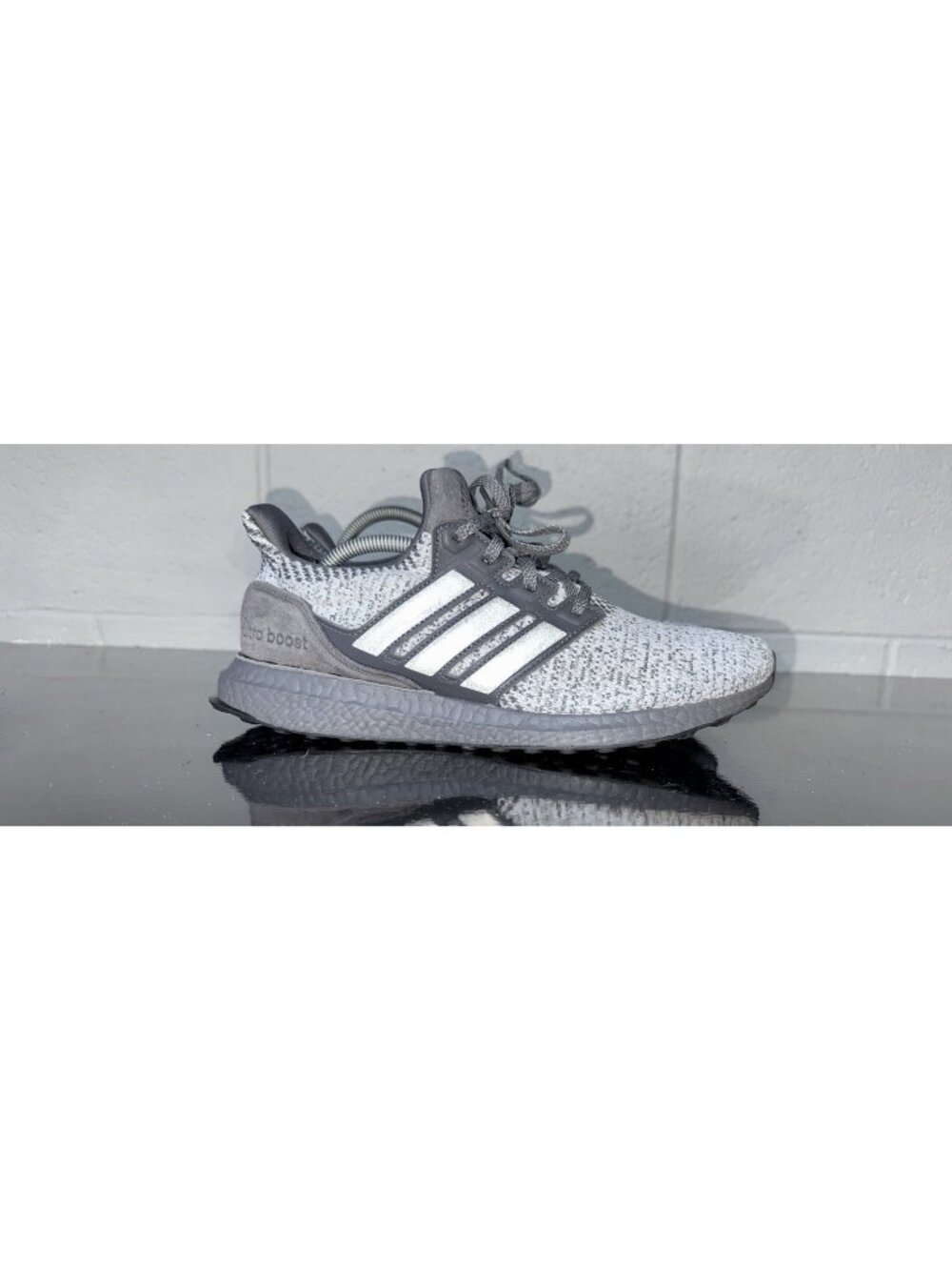 Adidas UltraBoost DNA Mens Athletic Running Shoes Size 8.5 Gray Silver FW4898